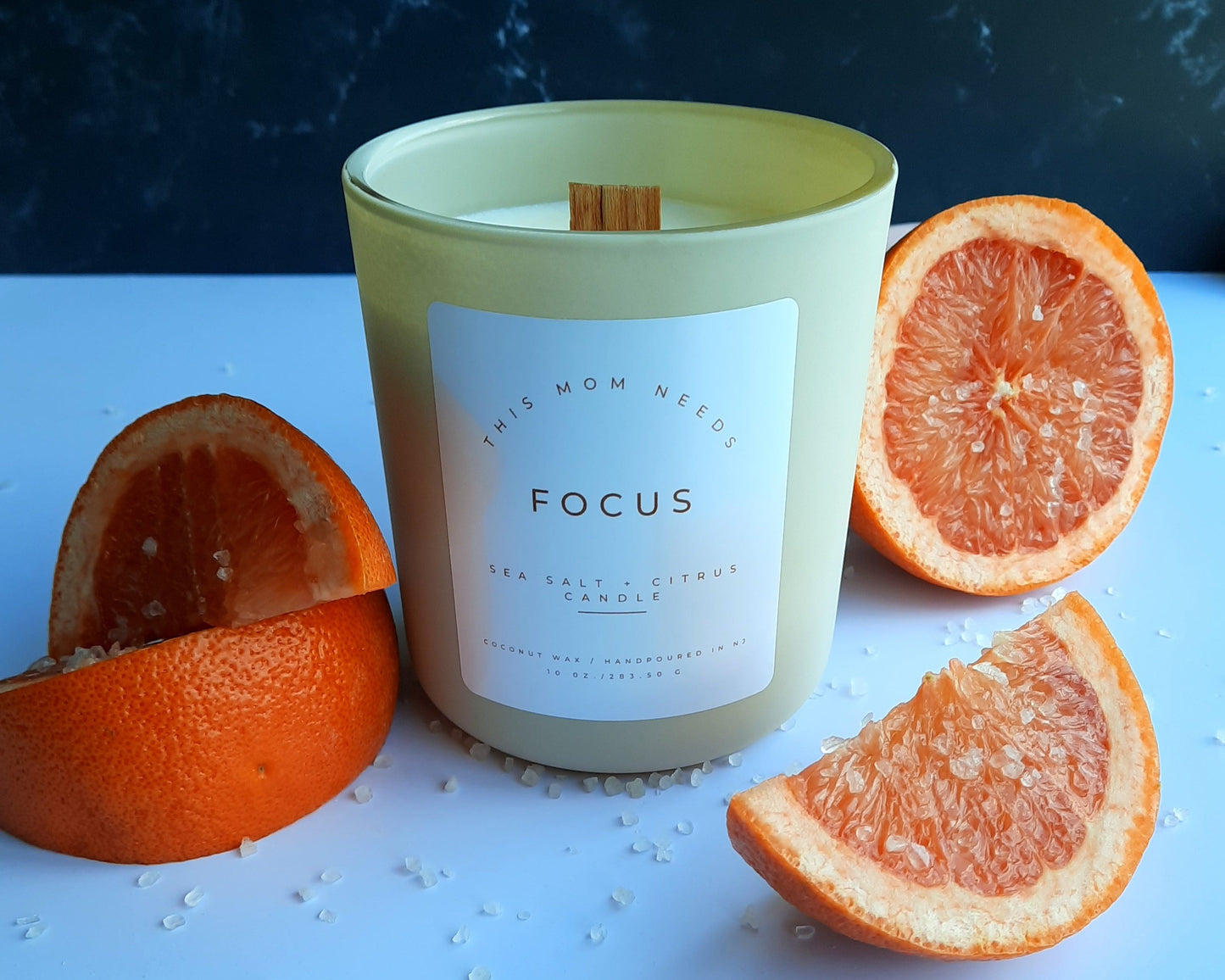 This Mom Needs Focus: Sea Salt & Citrus Candle - Sharpen Your Inner Zen