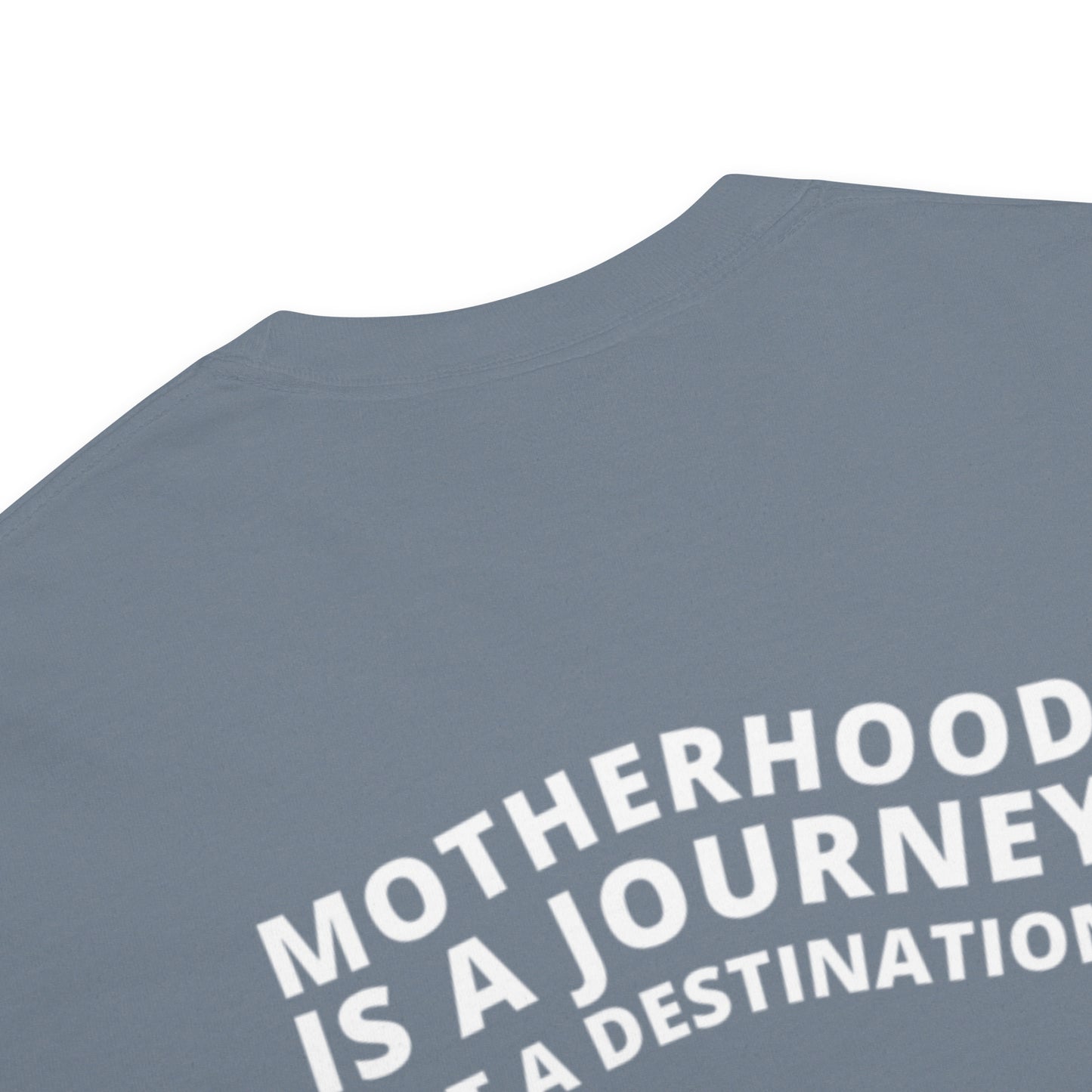 Women's 'Motherhood Is A Journey' Comfort Colors®️ Blue Jean Classic Graphic Tee