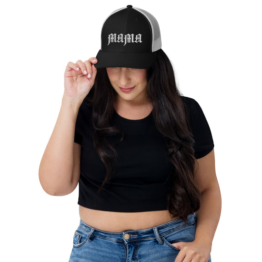 The Mama Squad Embroidered Trucker Hat