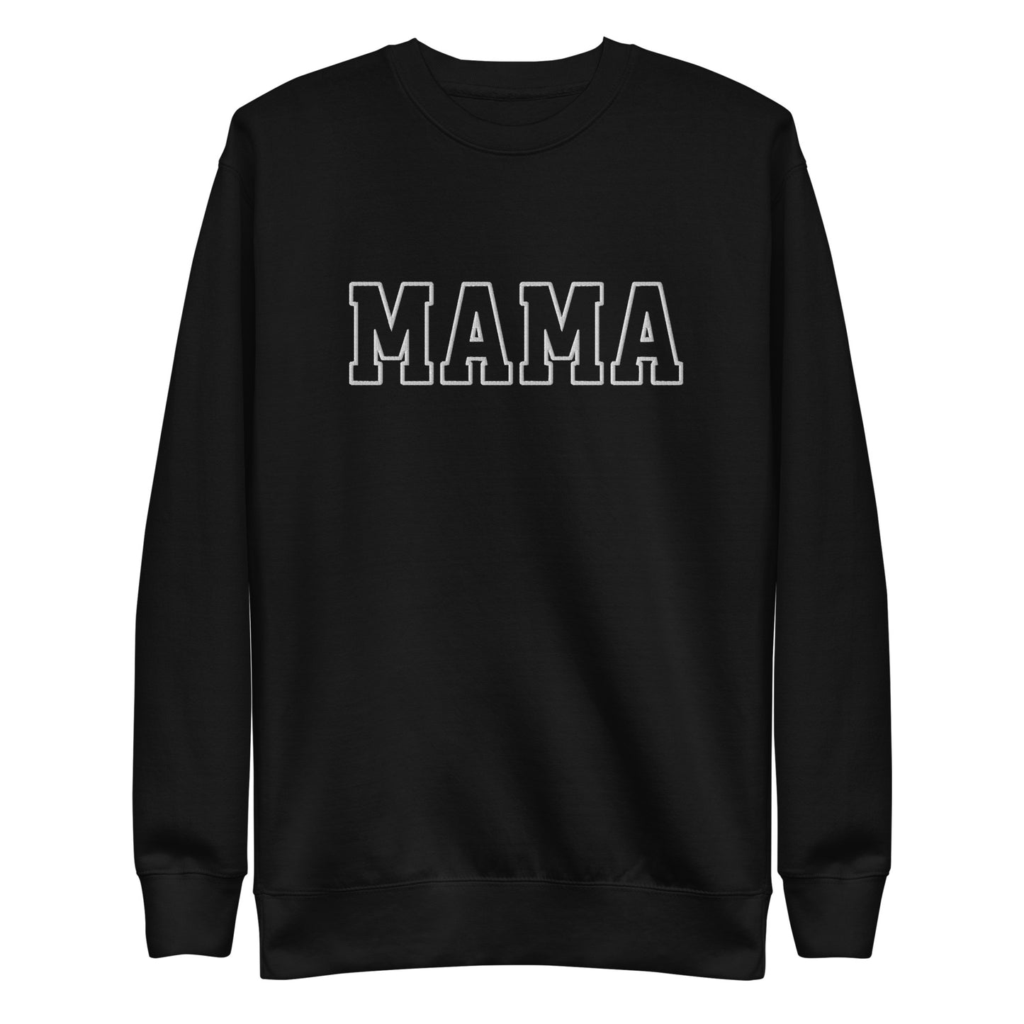 Women's Embroidered Mama Pullover Varsity Sweatshirt