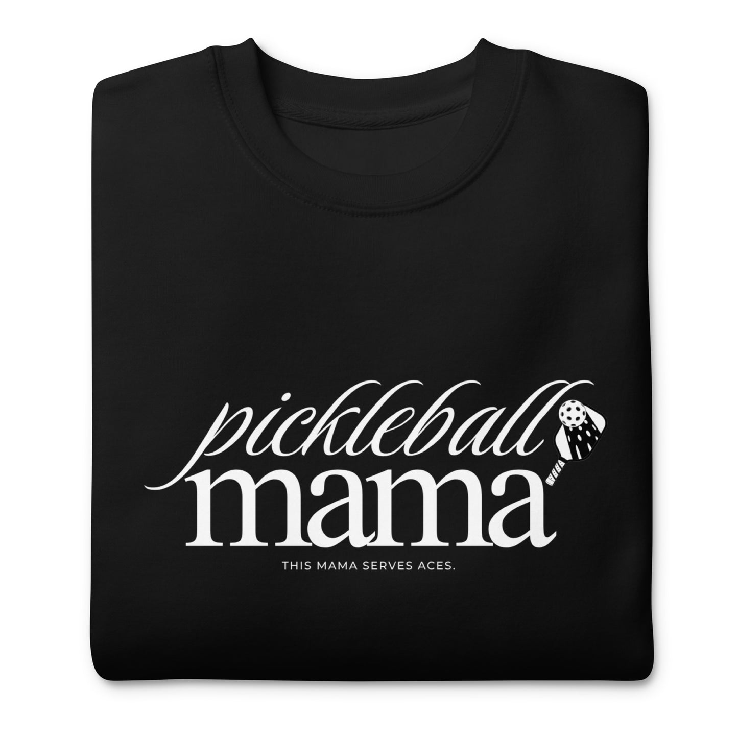 Women's Spring Pickleball Mama Crewneck Graphic Sweatshirt