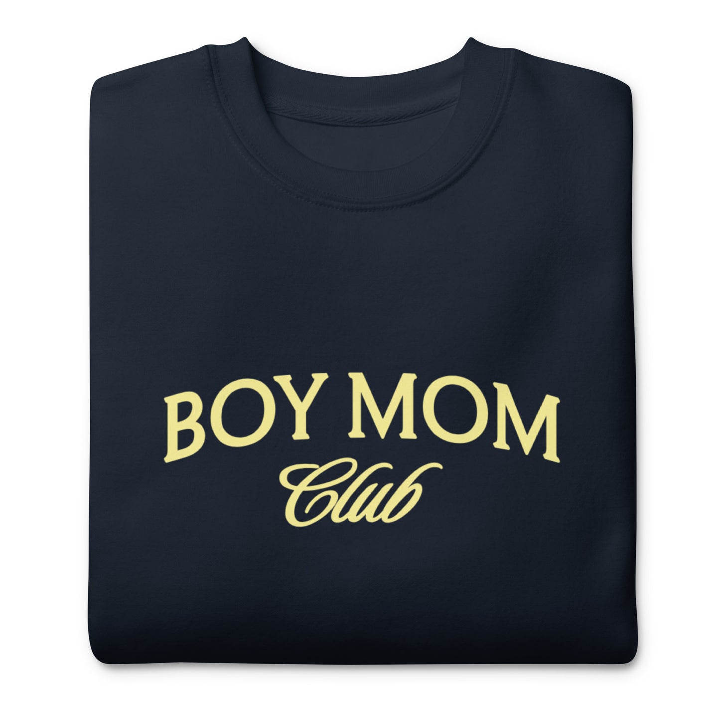 Boy Mom Club Navy Blue Everyday Crewneck Sweatshirt