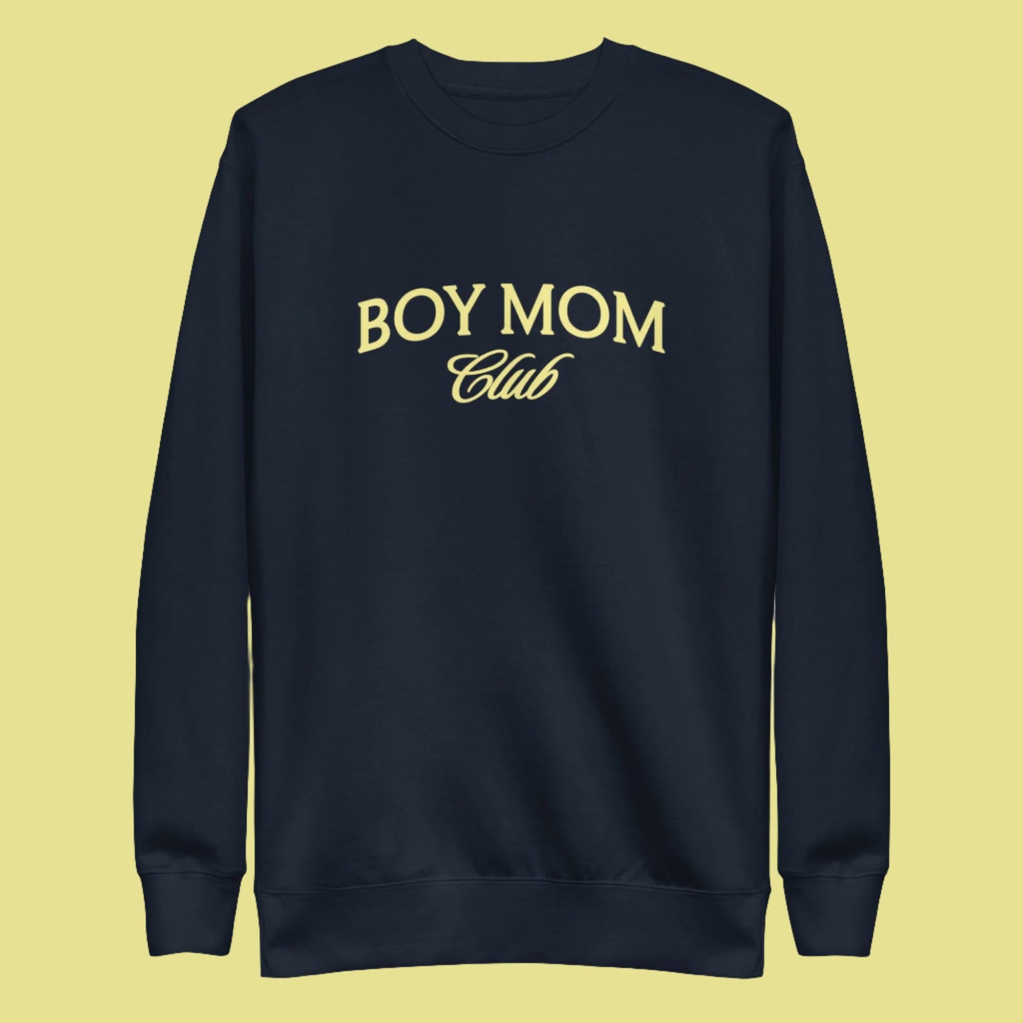 Boy Mom Club Navy Blue Everyday Crewneck Sweatshirt