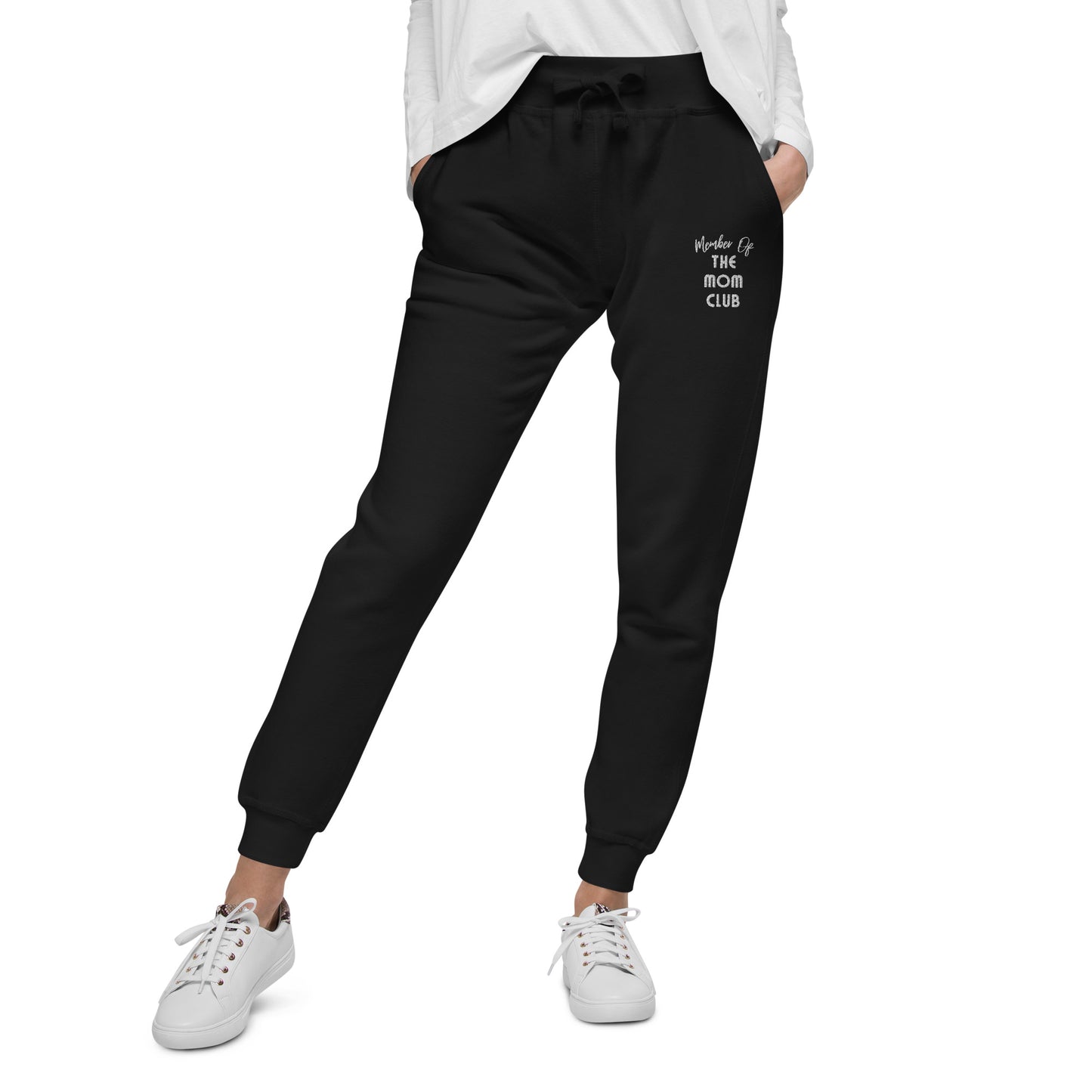 Women's Member of the Mom Club Embroidered Joggers