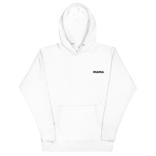 Women's 'Mama' Embroidered Fleece Lined Hoodie